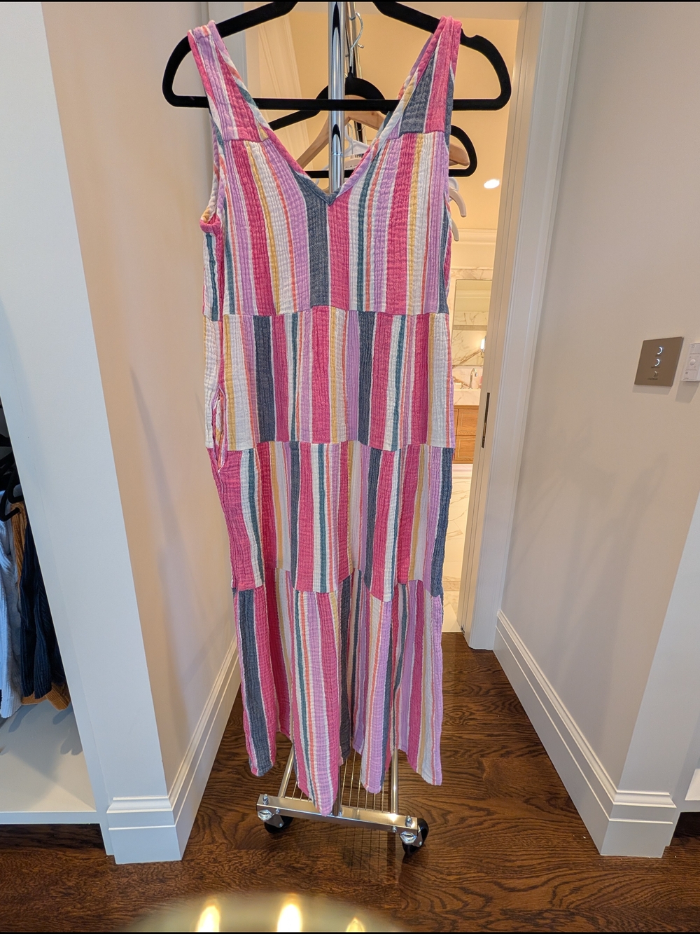 Marine Layer Striped Top in Pink, Blue, Yellow